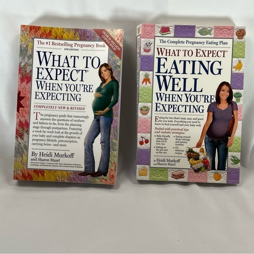 2 Books-What To Expect When You're Expecting-Eating Well When You Are Expecting